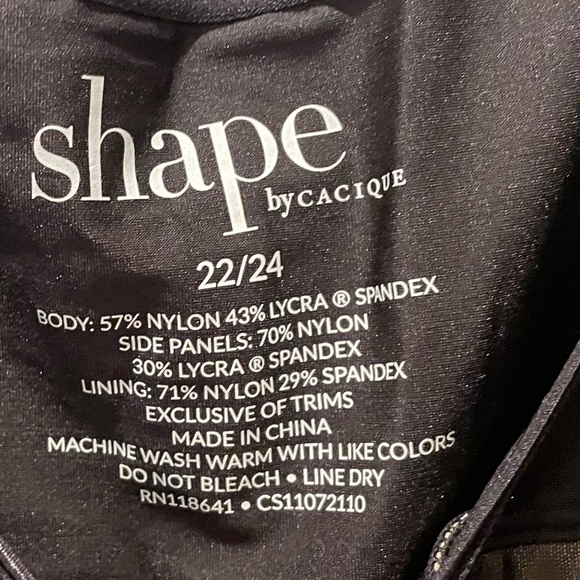 Lane Bryant Cacique Open Bust Thigh Shaper Body Suit - Picture 3 of 5